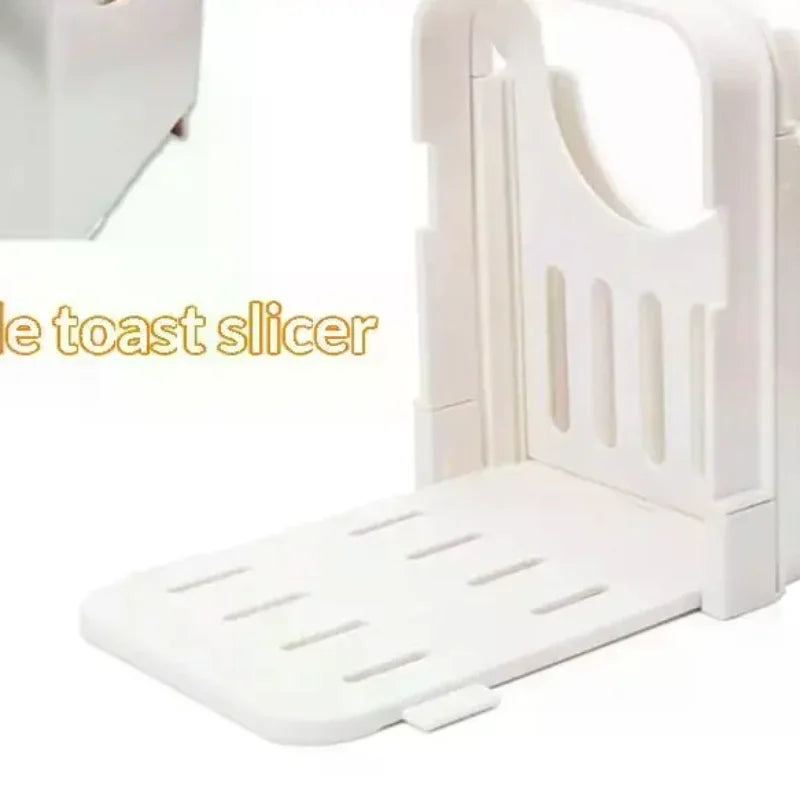 Bread Slicer Adjustable Toast Loaf Slicing Machine Foldable Plastic Bread Cutting Guide Tools For Homemade Bread Kitchen Baking Zpaxo Default Title