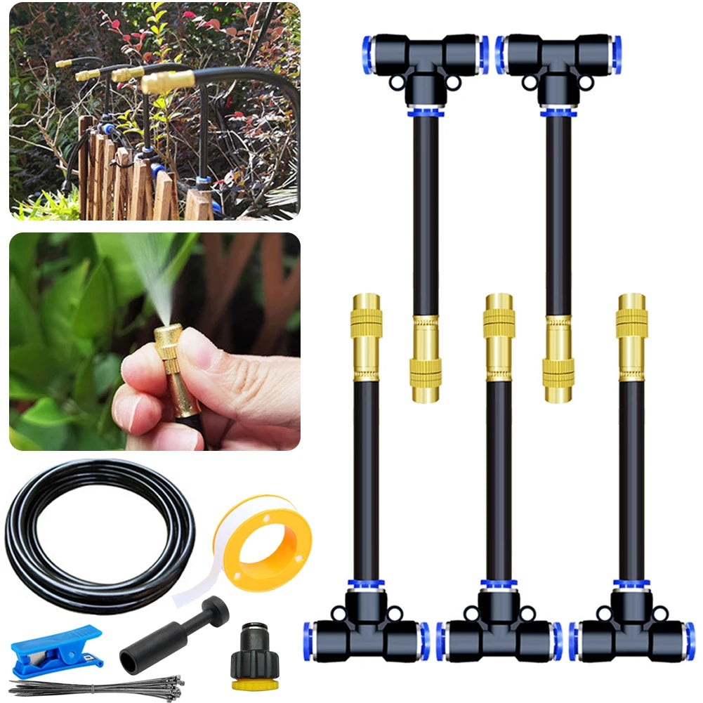 Automatic Irrigation System Free Bending Garden Watering System System Mist Lawn Sprinkler for Landscape Flower Bed Zpaxo