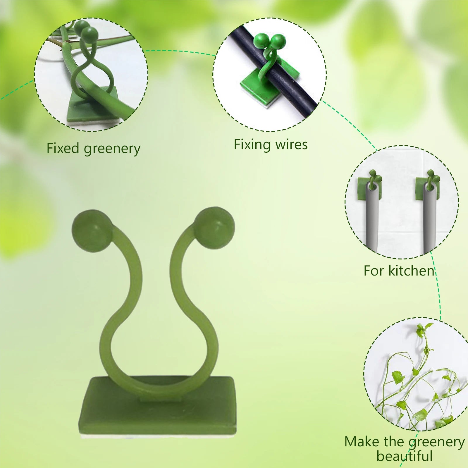 Plant Climbing Wall Fixture Clips Vine Traction Invisible Vines Zpaxo