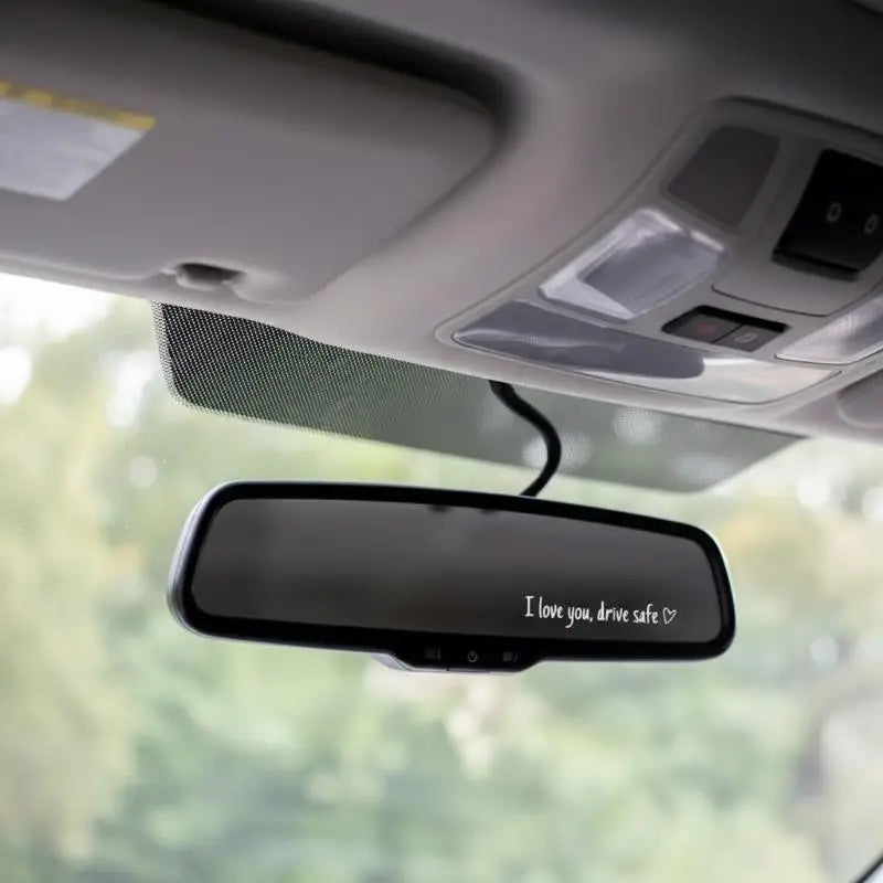 Drive Safe I Love You Rearview Mirror Decal – 4-Pack Vinyl