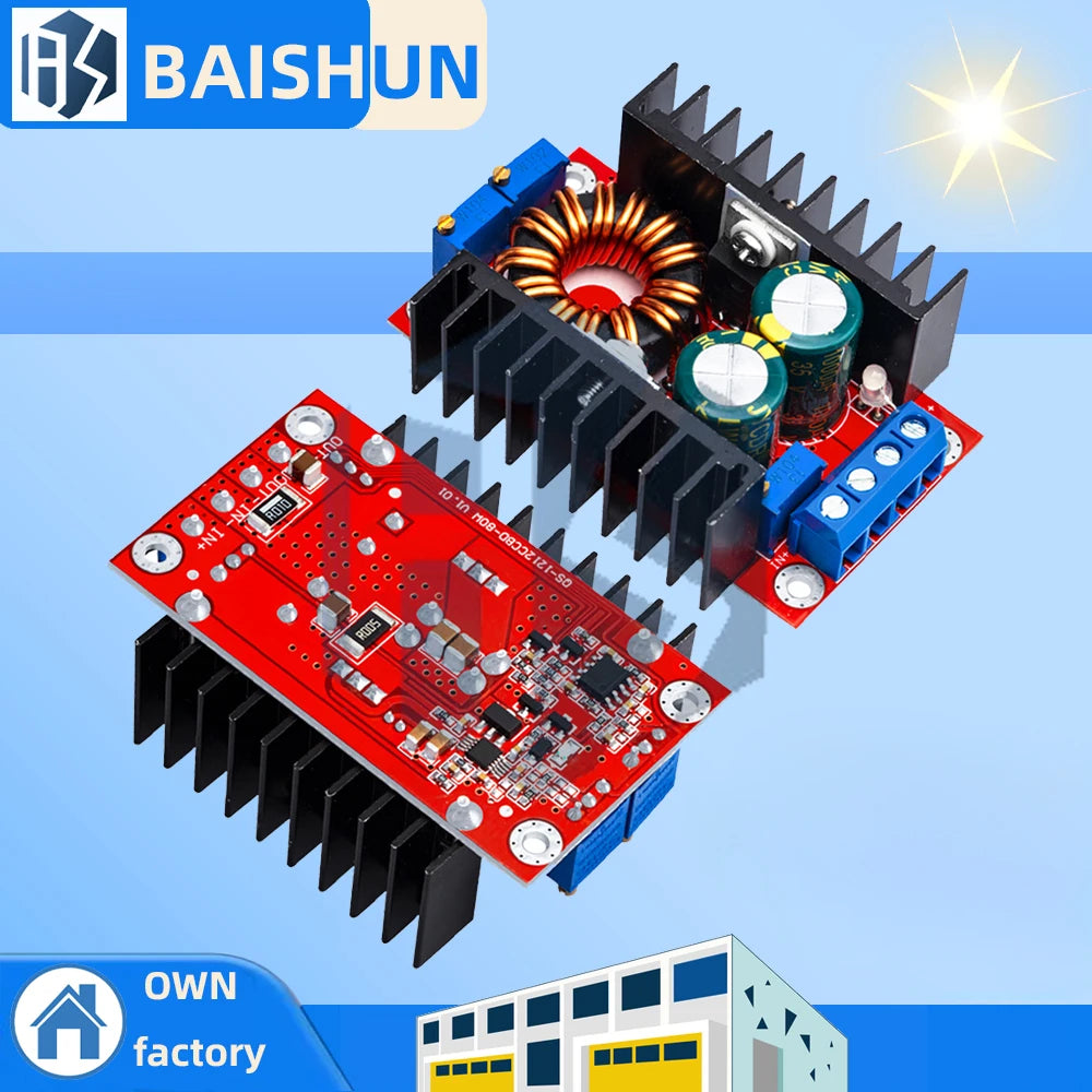 DC DC CC CV Buck Boost Converter 9-35 to 1-35V 80W Buck Booster DC Step Down Step Up Adapter Module Adjustable Voltage Regulator Zpaxo