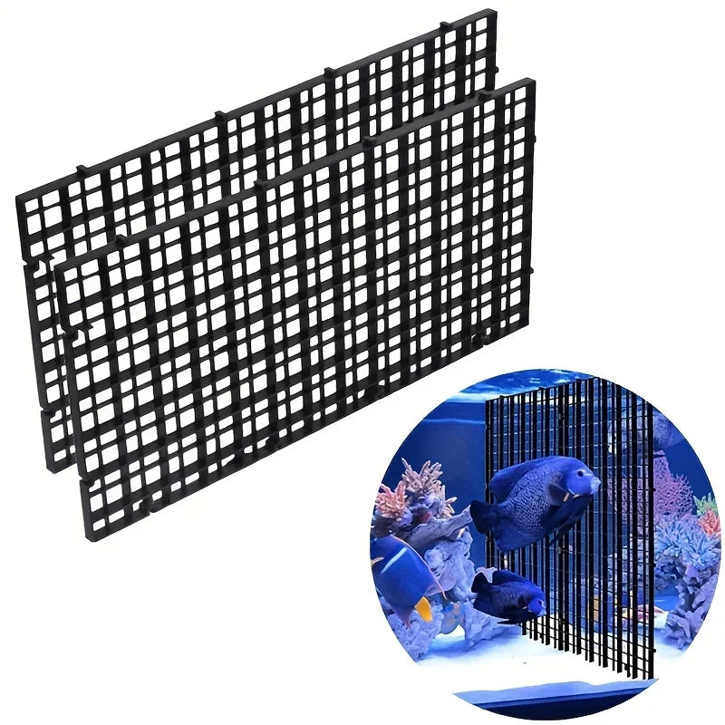 Aquarium Bottom Grid Panel Durable Plastic Fish Tank Isolation Zpaxo