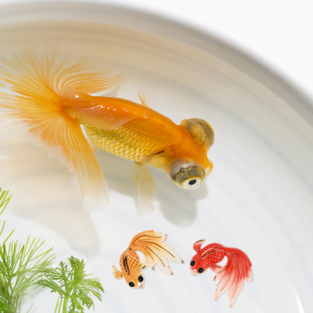 Mini Goldfish Decoration Fish Ornaments Lifelike Decor Micro