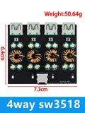 1 2 4 Way USB Type-C Mobile Phone Quick Charge Adapter 6-35V Step Down Buck Boost Module SW3518 For Huawei QC4.0 QC3.0 Zpaxo 4WAY sw3518