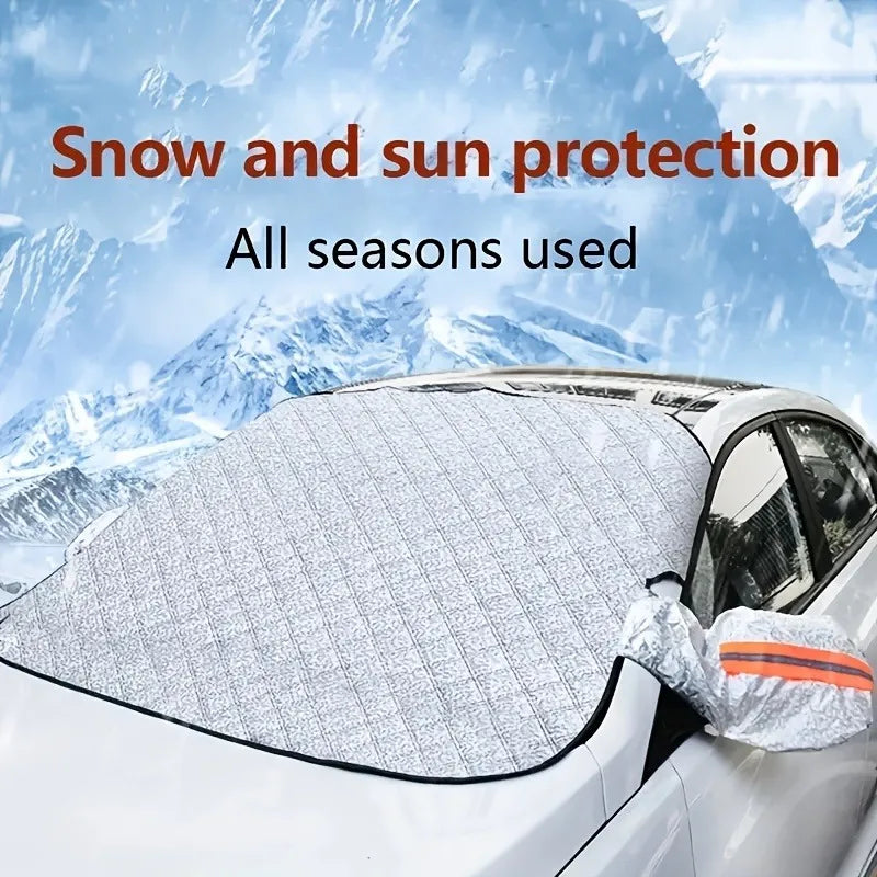 Heavy Duty Car Windshield Snow Cover All Weather Protection Blocks