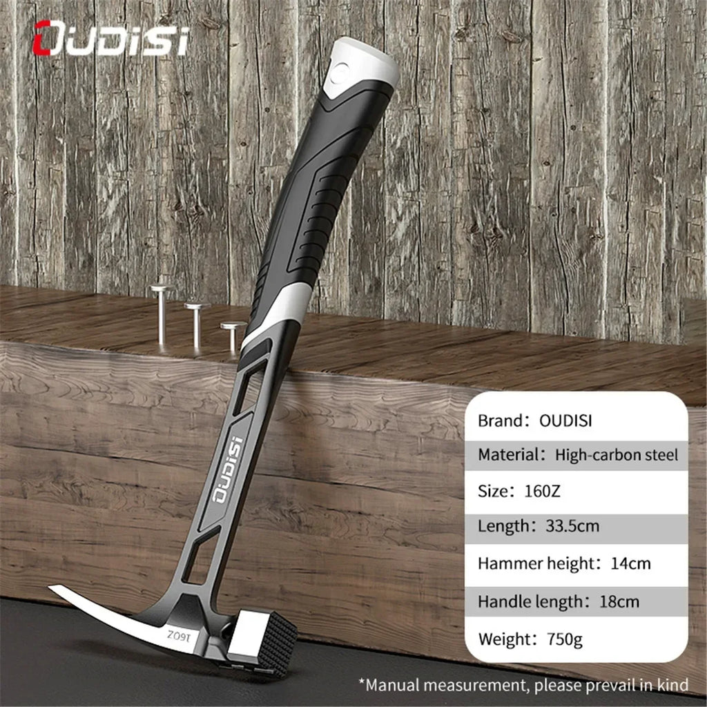 Multifunction Magnetic Claw Hammer Woodworking Non-slip Shockproof