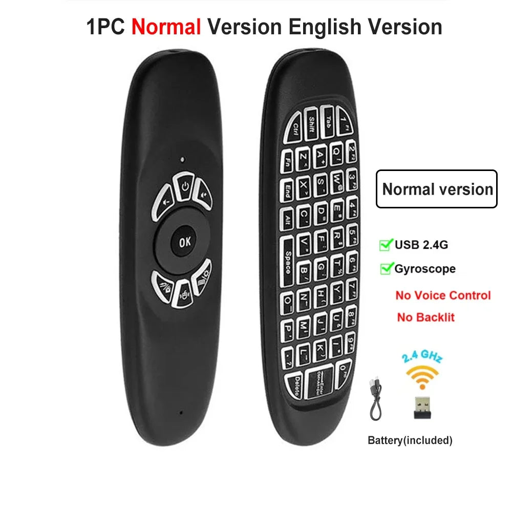 C120 Air Mouse RF Remote Control Colorful Light Wireless Keyboard Zpaxo Normal Version