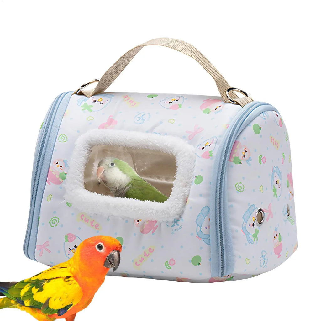 Bird Carriers Portable Parrot Transport Box with Window Bird Bag Carrier for Parakeet Hiking Camping Conure Cockatiel Canary Zpaxo Default Title