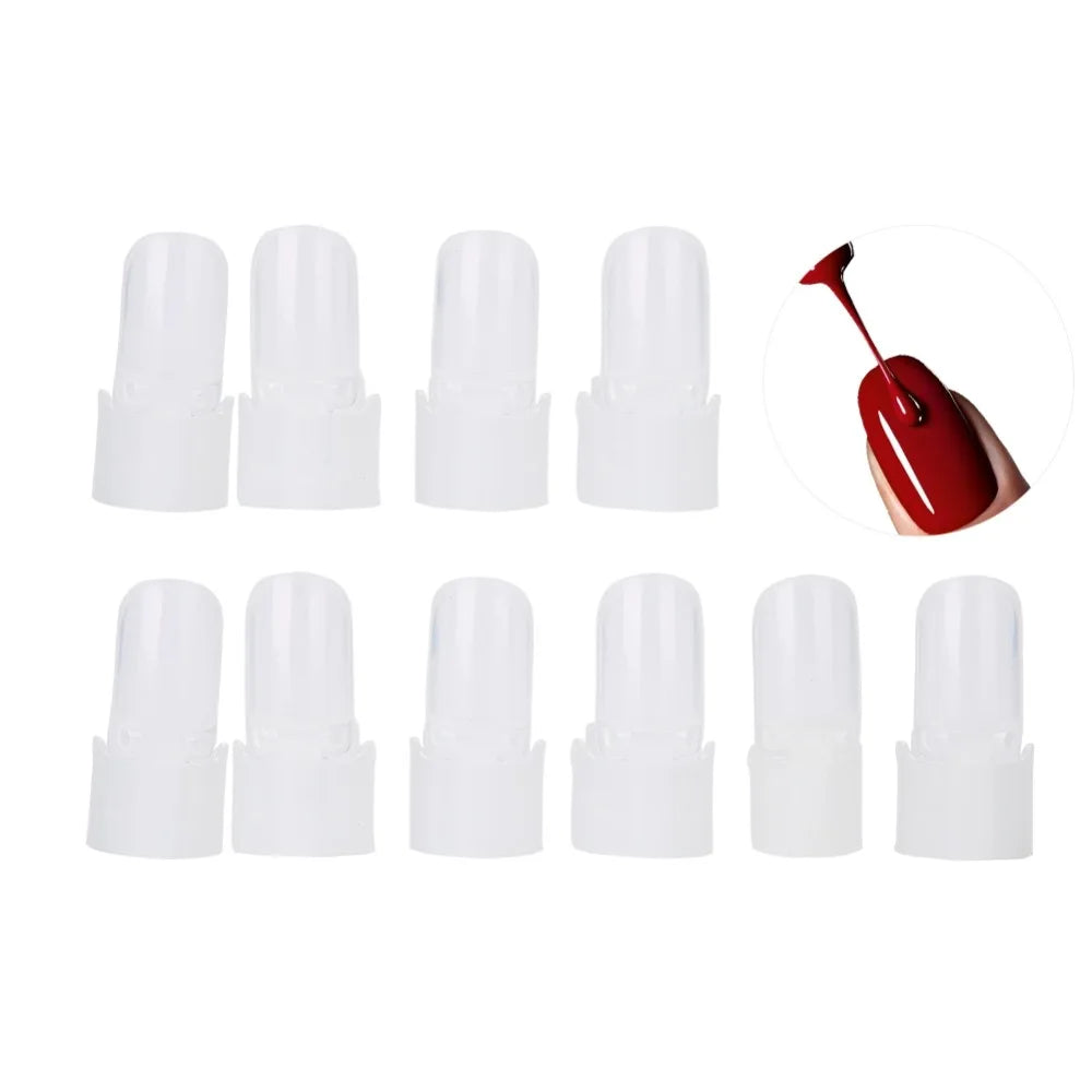 Flexible Finger Nail Cover Soft Elastic Dustproof Art Shield Rubber Zpaxo
