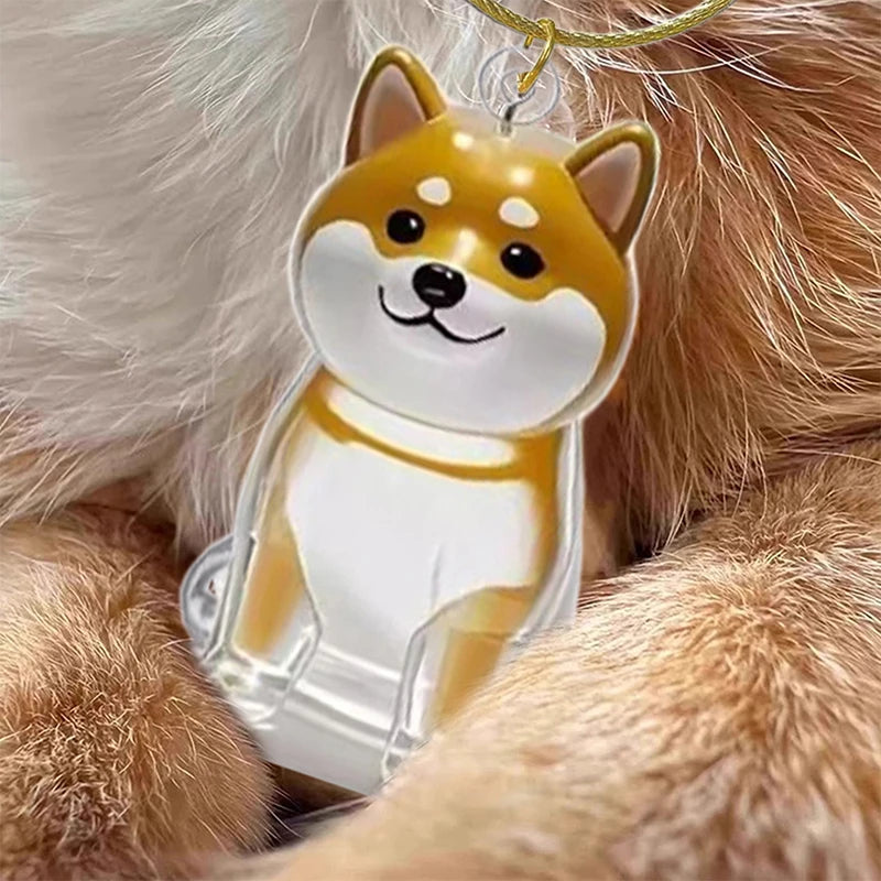 1Pcs Clear Puppy Hair Memorial Keepsake Capsule Pet's Dog Fur Container DIY Pendant Keychain Decor Pet Lovers Home Display Gifts Zpaxo