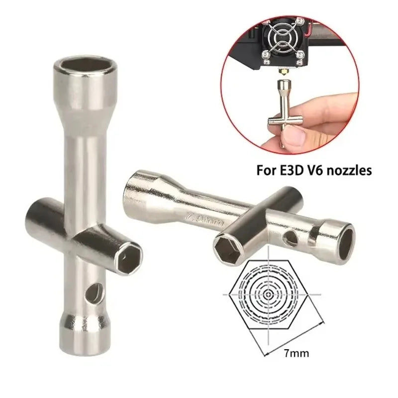 4-in-1 3D Printer Nozzle Tool Set – M2 M2.5 M3 M4 Hex Wrench Kit 3D Printer Tool Kit Zpaxo