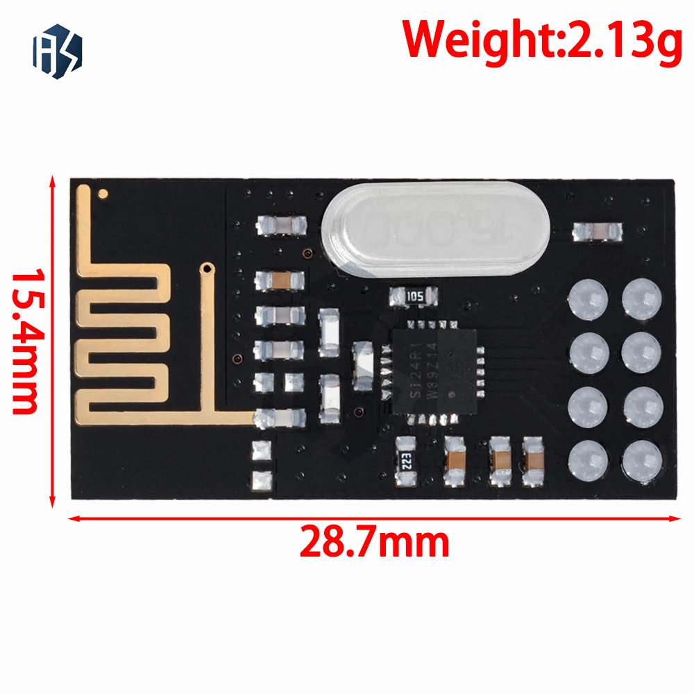 NRF24L01 RF Transceiver Board Type-c USB-Serial SMD Module Debug Zpaxo