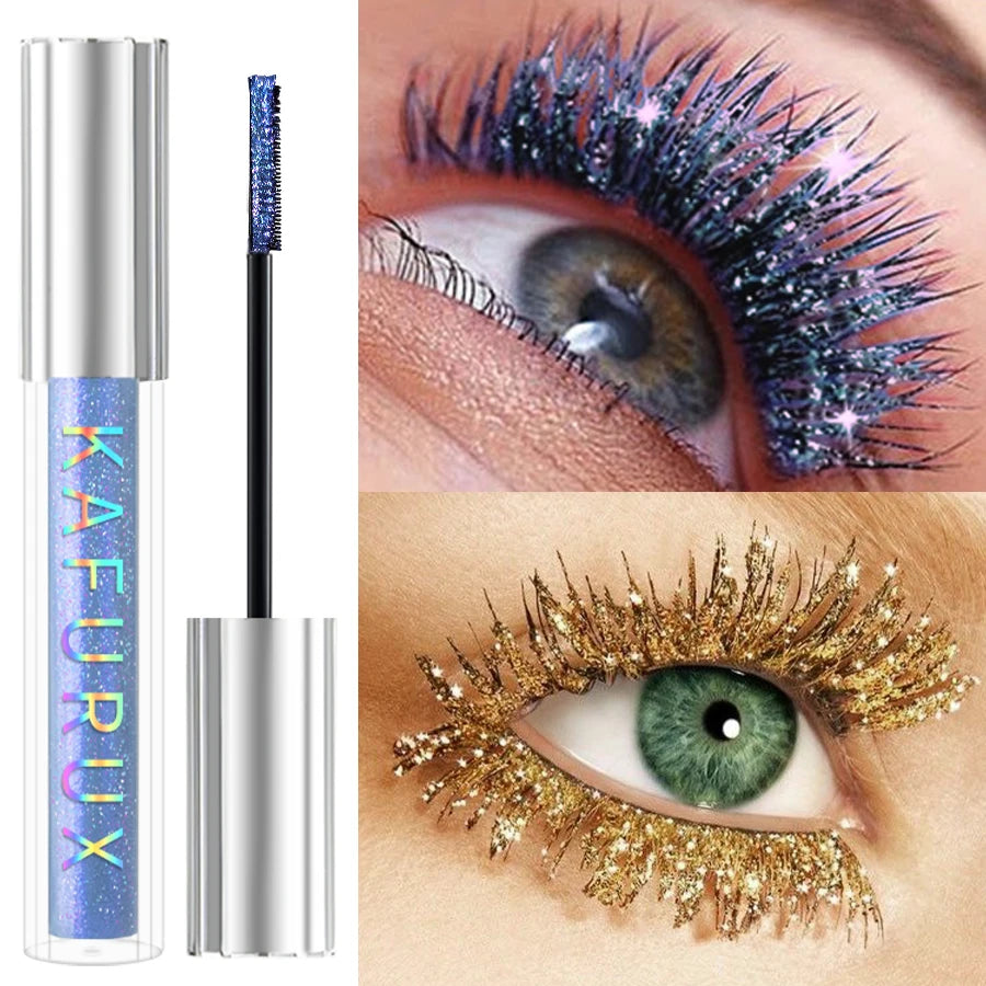 Diamond Shine Waterproof Volume Curl Mascara Glitter Snow Effect
