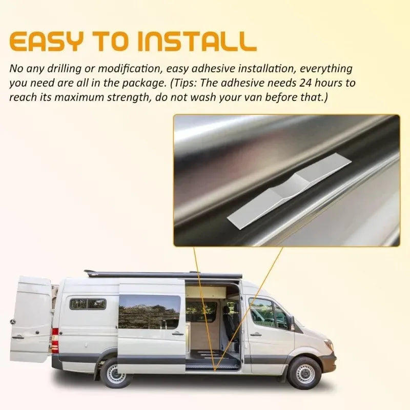 Heavy Duty Aluminium Sliding Door Stop – Sprinter Transit Ducato