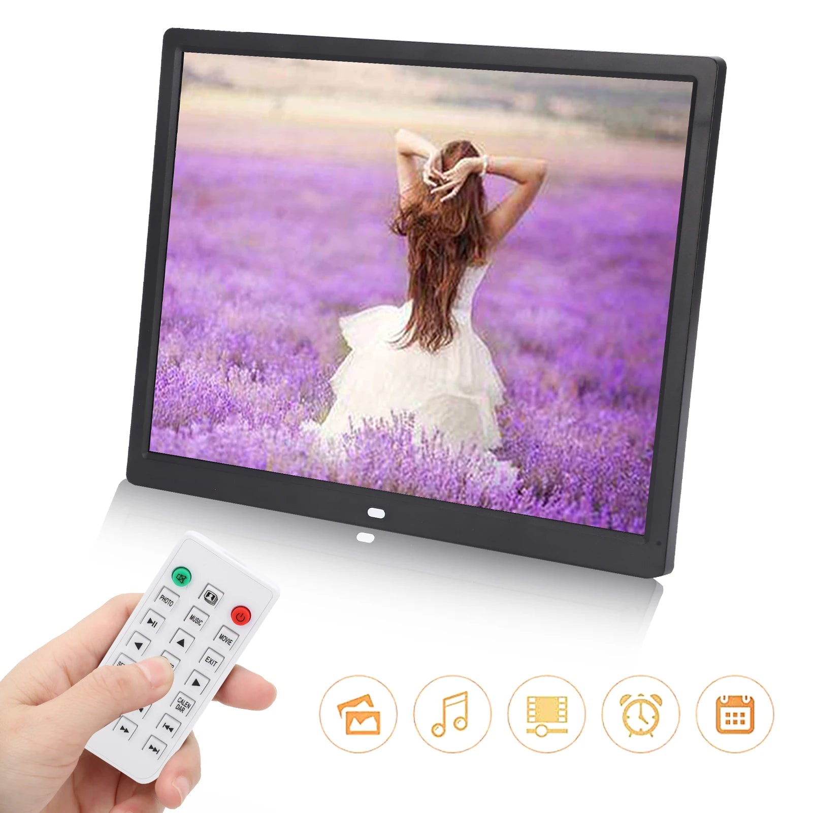 1024x768 Digital Frame HD Photo Resolution Support MP3 MP4 Image