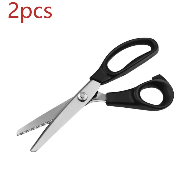 Pinking Shears Stainless Steel Zig Zag Scissors for Sewing & Crafts Pinking Shears Zpaxo 2PCS