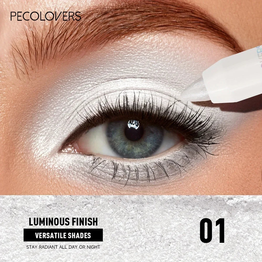 1PC Waterproof Glitter Eyeshadow Helight Pen, Natural Look, Long Lasting Eyeshadow Pencil Highlighter Stick Eyes Makeup Tools Zpaxo
