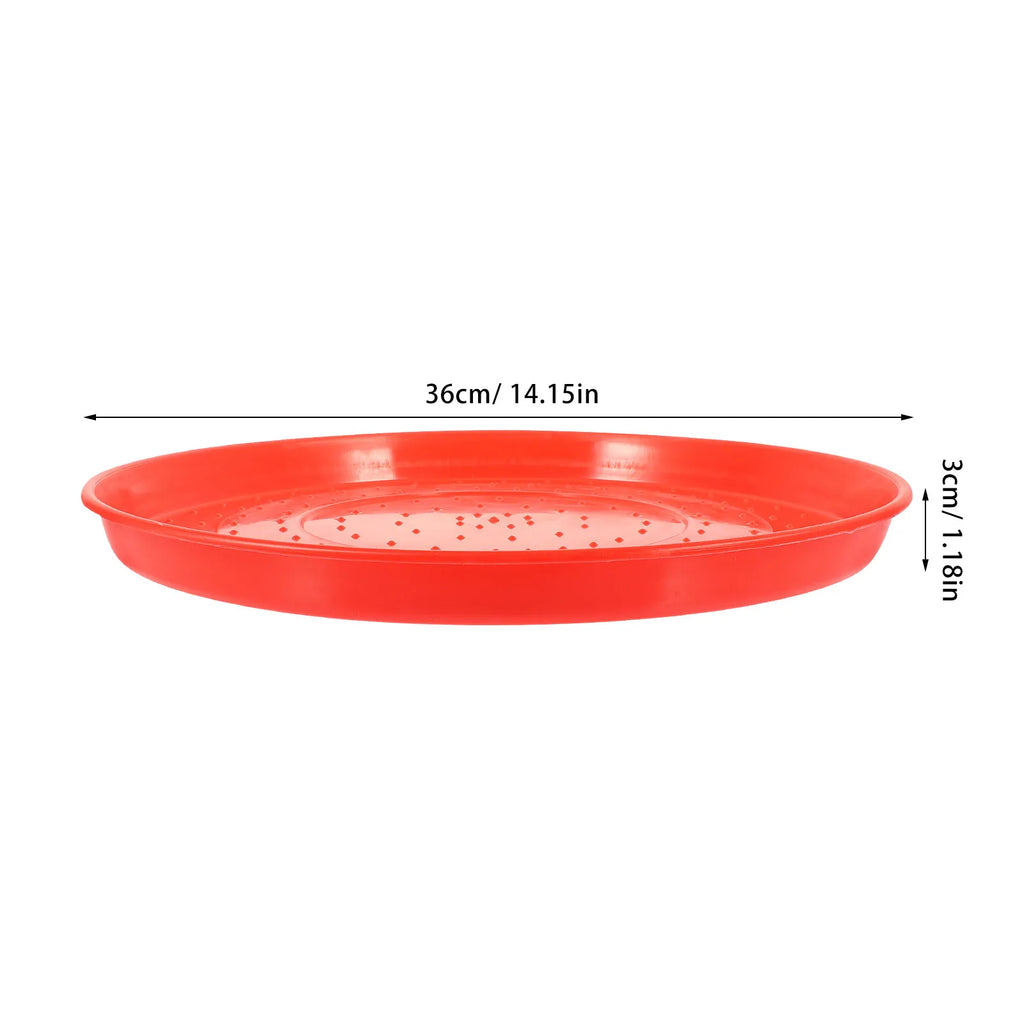 Premium Plastic Poultry Feeder Tray Sturdy Spill-proof Design Chick