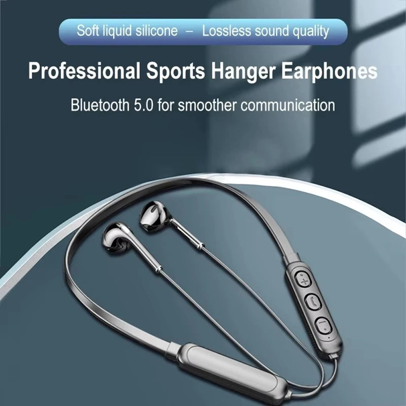 Sports Bluetooth Headphones Comfort Neckband Design Long Battery Playback For iPhone Xiaomi Huawei Phone Sports Fitness Audio Zpaxo