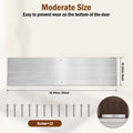 2/4Pcs Door Kick Plates 4*16Inch Stainless Steel Kick Plates Door Protection Metal Plate Anti Damage Door For Dog Enter the door Zpaxo Stainless steel 2 pieces 1 set