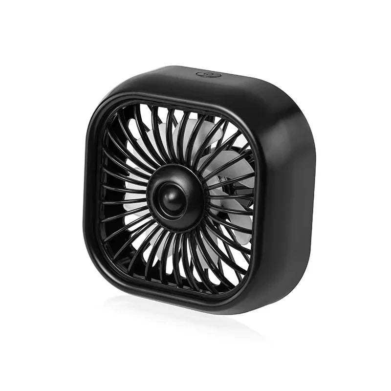 Summer Mini USB Car Fan 3 Speed Adjustable Air Vent Mount Colorful
