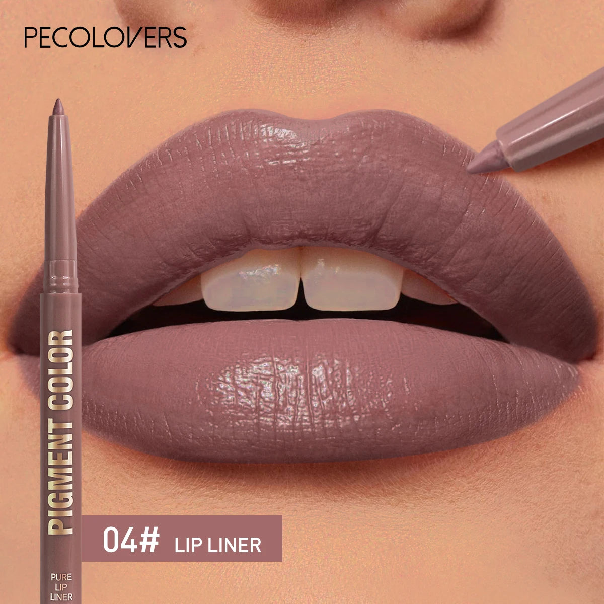 1PC Matte Lip Liner - Long-lasting, Waterproof, Easy To Glide, Moisturizing Formula for All Skin Types, Lip Makeup Zpaxo 04