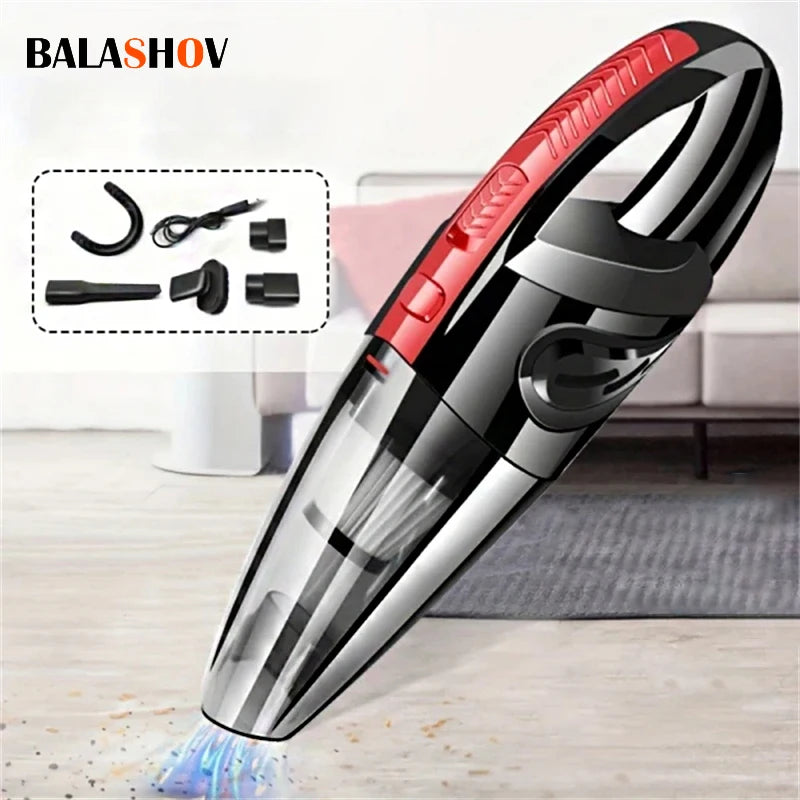 Portable Wireless Vacuum Cleaner Powerful Suction Rechargeable Handheld Vacuum Cleaner Quick Charge for Car Home Pet Hair Zpaxo