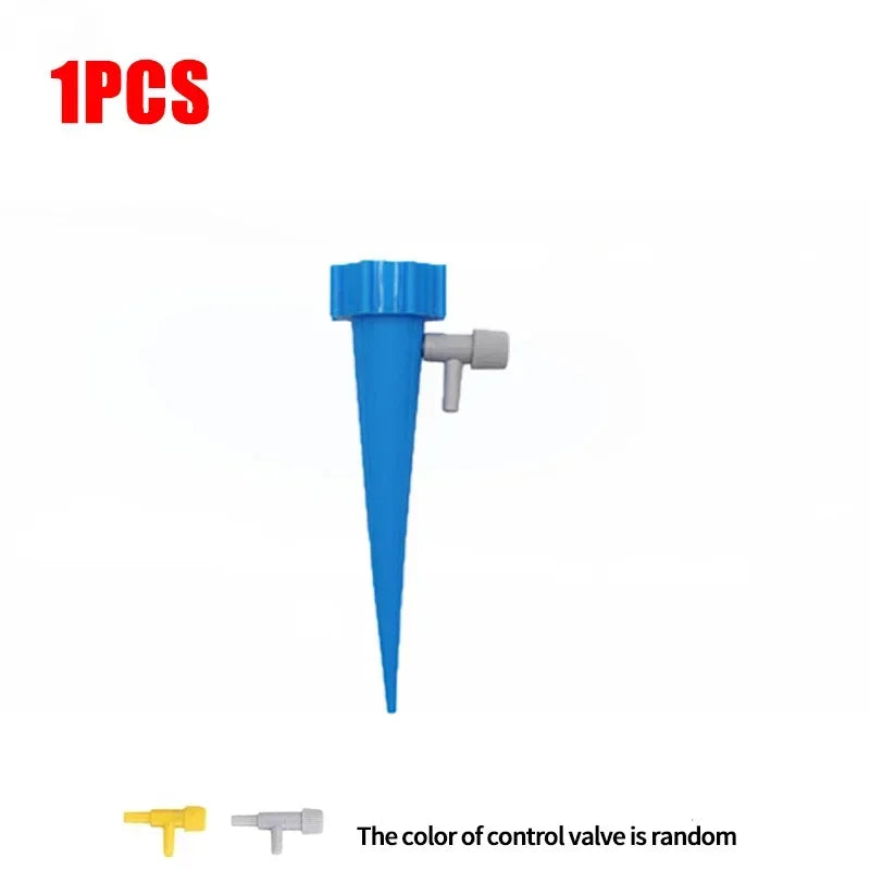 Automatic Drip Irrigation System Self Watering Adjustable for Flower Plants Greenhouse Garden Auto Water Dripper Device Zpaxo 1PC-Blue