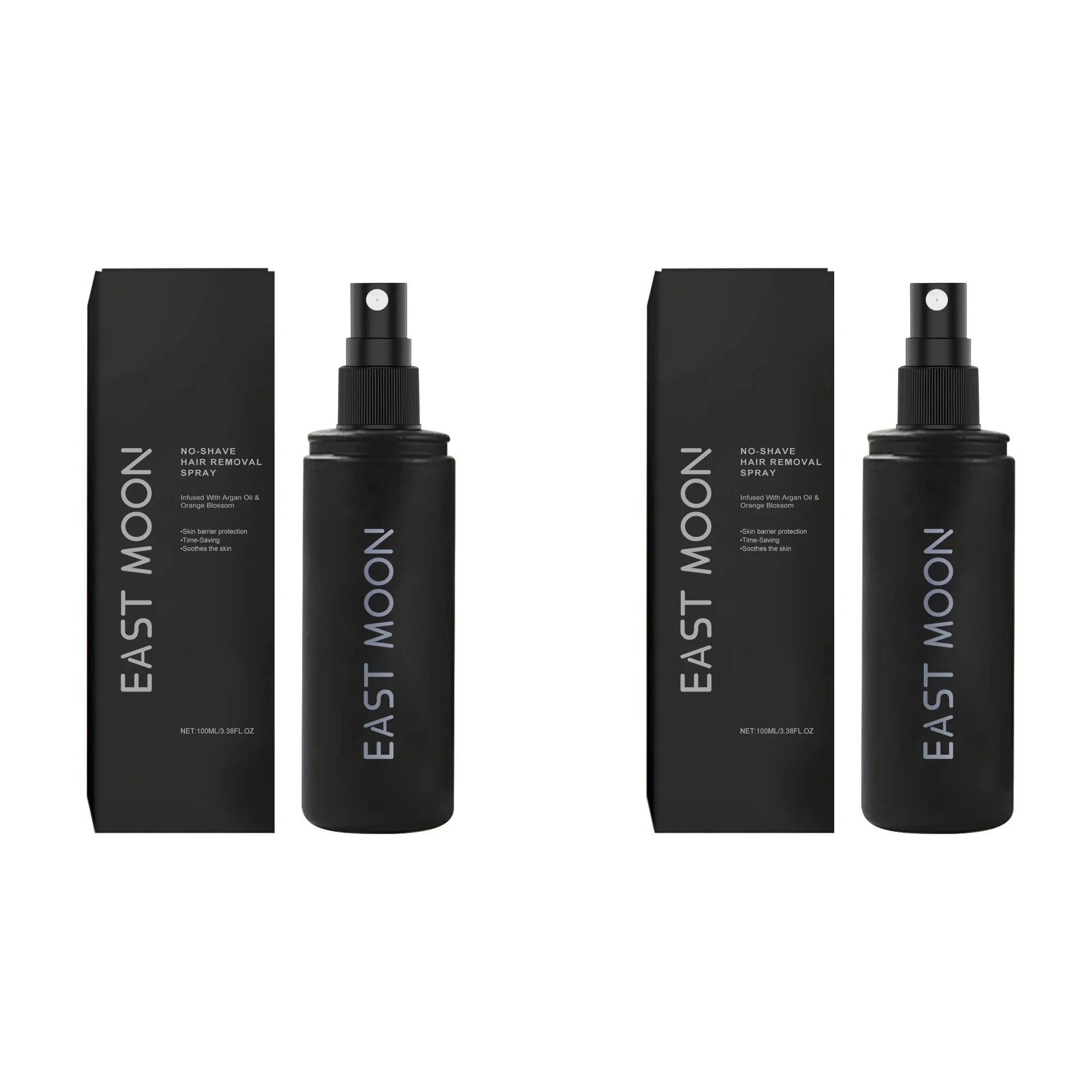 East Moon Men's Hair Removal Spray – Gentle & No Redness Depilatory Spray Zpaxo 100ml X 2boxed
