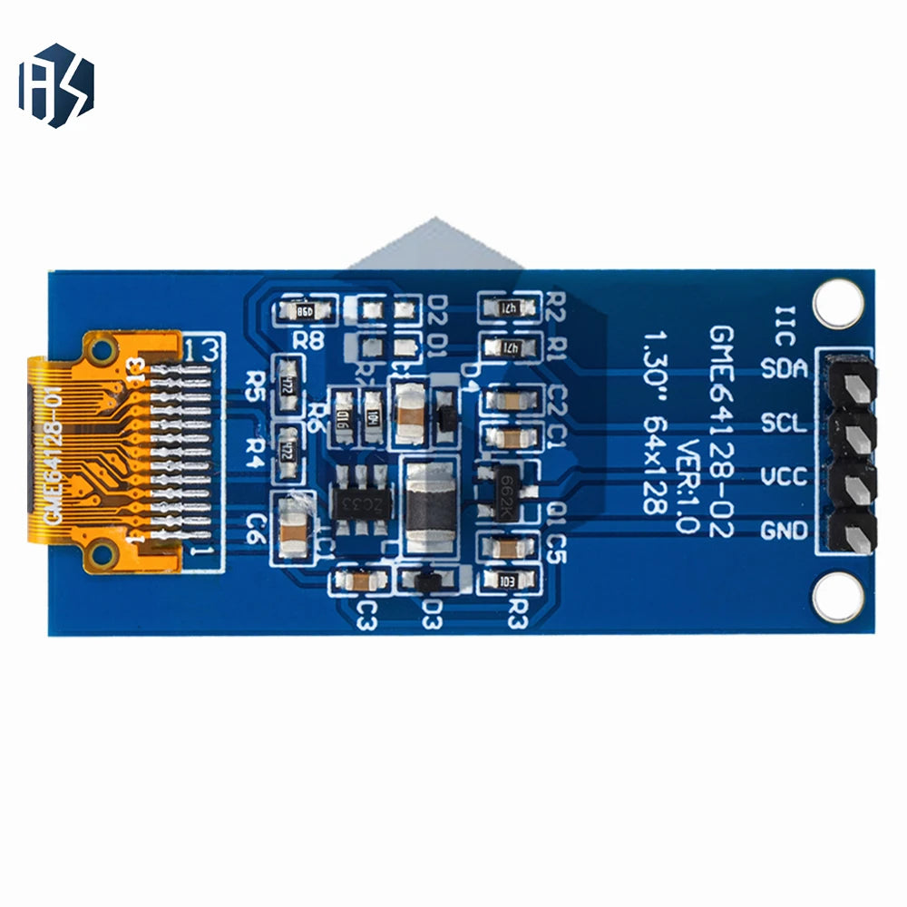 1.3 inch OLED display 64×128 LCD module SH1107 LCD 1.3 "OLED Vertical screen module for arduino Zpaxo