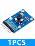 ‌"5-Way Navigation Button Module with Joystick Control for Arduino/AVR/MCU - 5D Rocker Game Controller & Independent Keypad Zpaxo 1PCS