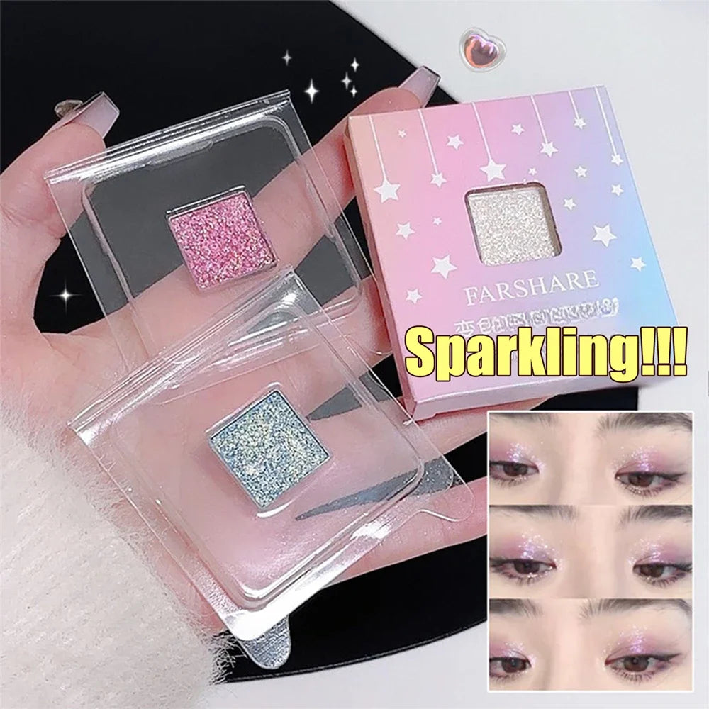 Monochrome Waterproof Discoloration Eyeshadow Palette Highlighter Zpaxo
