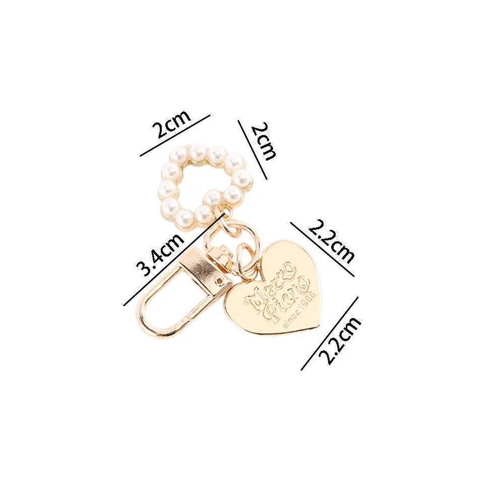 Cute Korean Fashion Gold Color Shell Conch Keychain Bag Charms Key Chain Heart Key Ring Key Accessories Zpaxo
