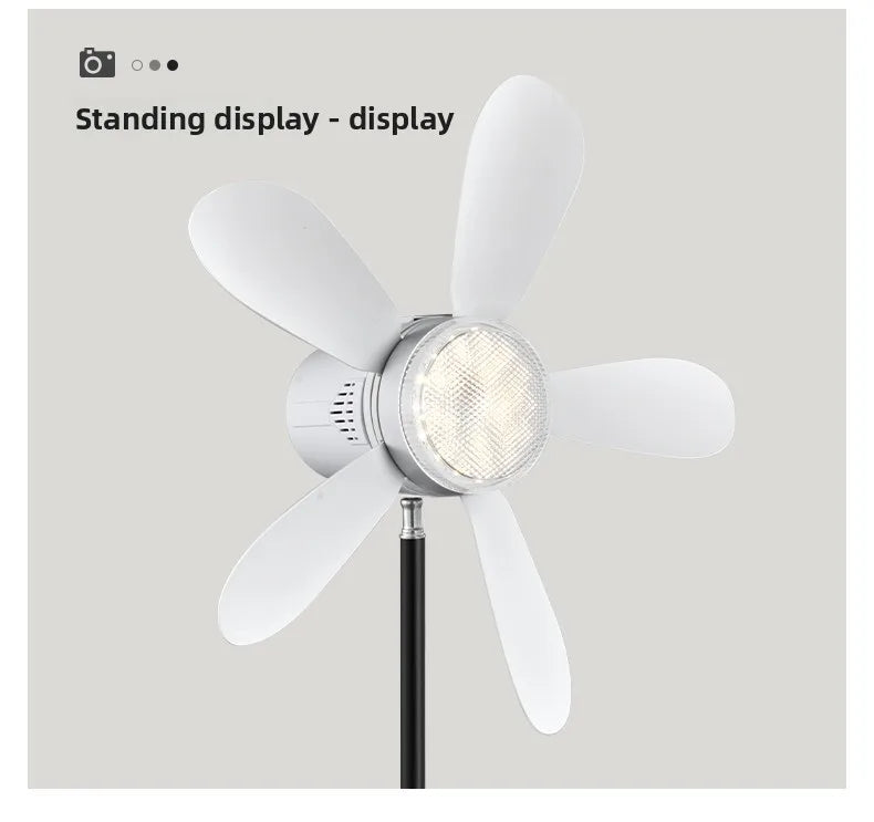 2026 Solar Fan Pendant Light Adjustable Wind Speed Lighting Suitable Zpaxo