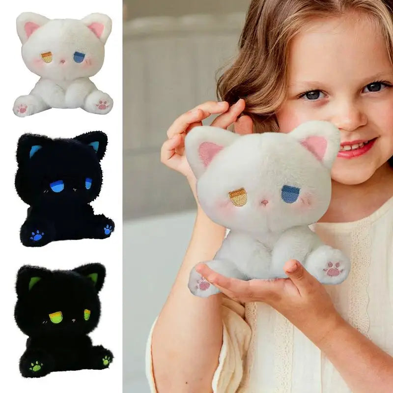 Cat Stuffed Animal Toys Dolls Stuffed Cat Dolls Interactive Soft Skin Friendly Pillow Decor For Bedroom Dining Room Table Living Zpaxo
