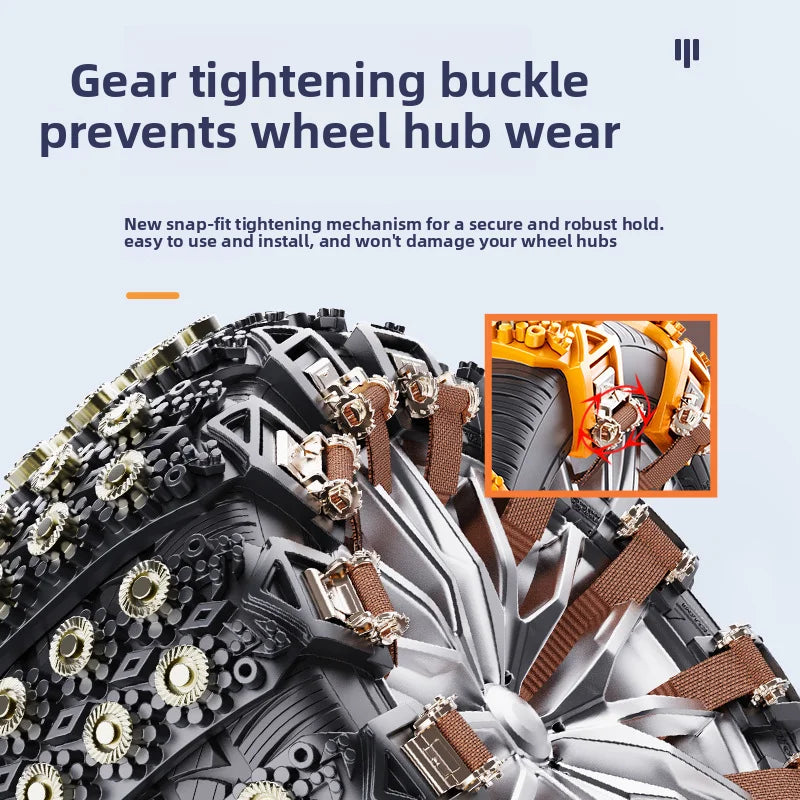TPU Snow Chains – Universal Anti-Skid Tire Chains for Cars & SUVs