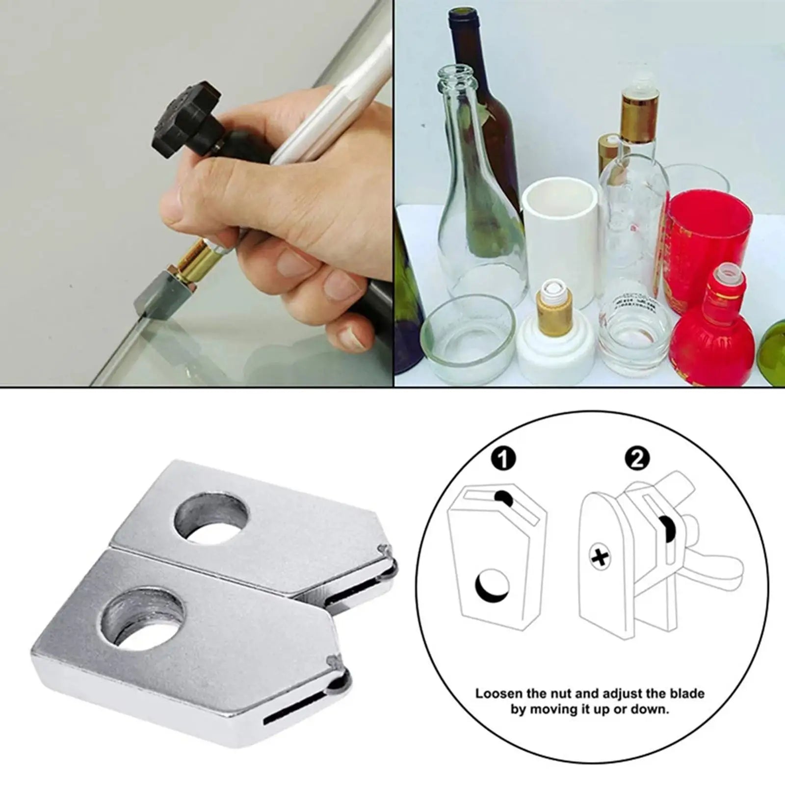 2pcs Replacement Bottle Cutter, Replacement for Bottle & Lens Cutting Machines, Bottle Cutter Machine Zpaxo