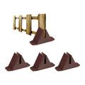 4Pcs Reinforced Plastic Fence Base Garden Fence Stand Support with Dual Side Mounting Holes for Secure Ground Fixation Zpaxo Default Title