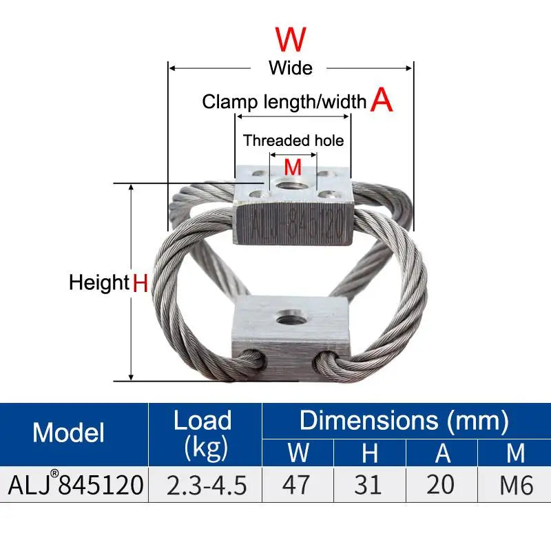 ALJ-84 Wire Rope Vibration Isolator Shock Absorber Car Vehicle Marine Zpaxo A7