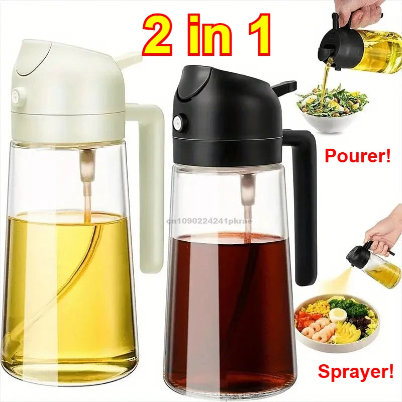 Oil Dispenser Spray Oil Sprayer Kitchen Oil Spray Bottle Spice Shaker BBQ Cooking OliveOil Dispenser Baking SprayContainer Zpaxo