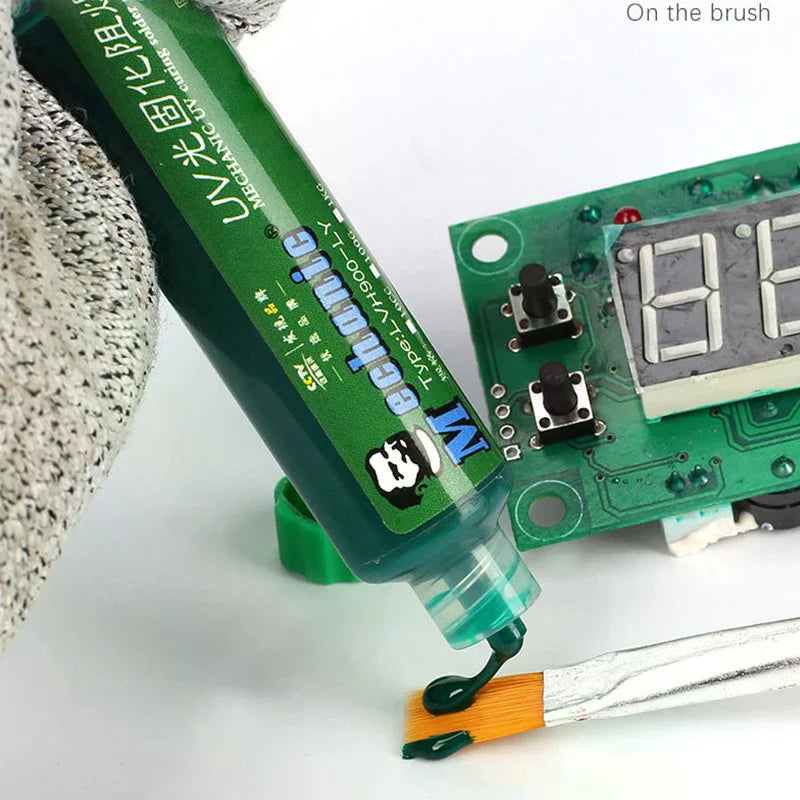Prevent Corrosive Arcing 6 Colors Oil UV Photosensitive Solder Mask Ink BGA PCB Motherboard Paint Zpaxo