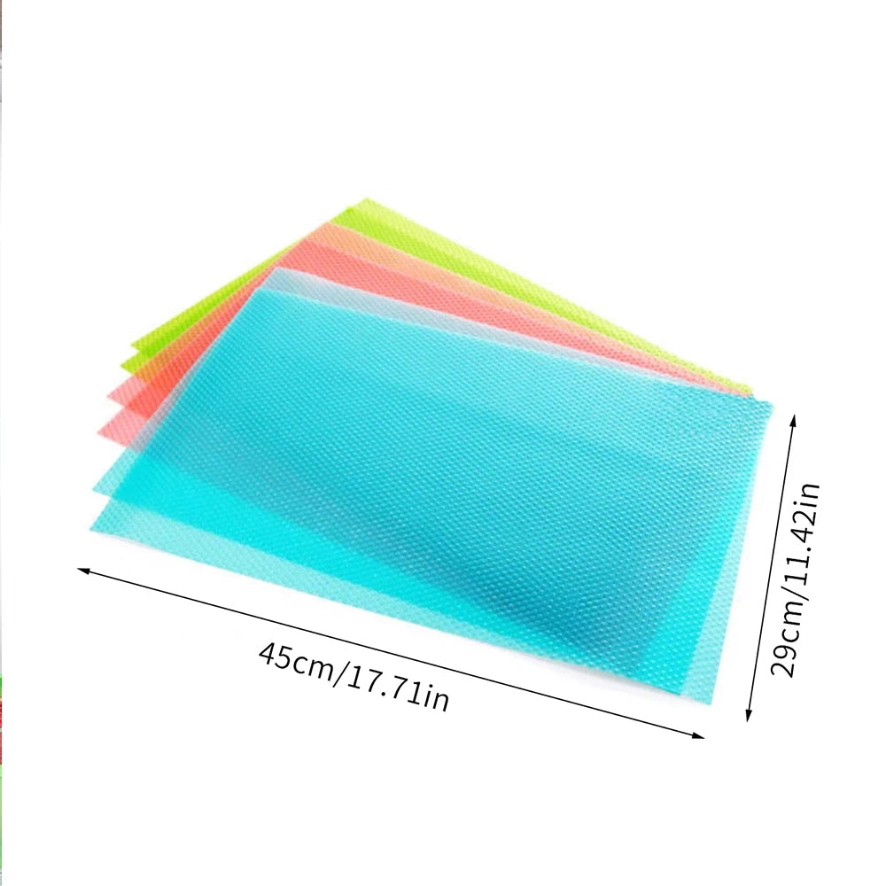 2Pcs EVA Refrigerator Liner Mat Waterproof Washable Fridge Shelves Pads for Drawer Cabinet Zpaxo