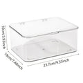 Acrylic Clear Storage Organizer Box Clamshell Design Home Office