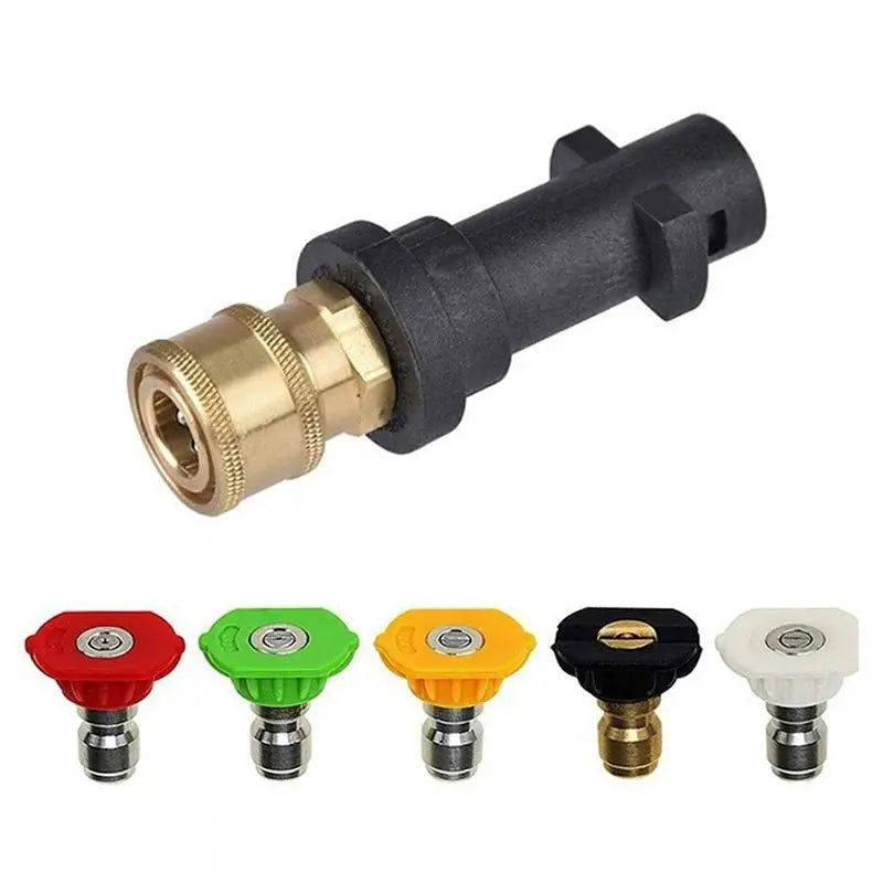 Kärcher K2–K7 Pressure Washer Adapter & 5 Quick Connect Nozzles