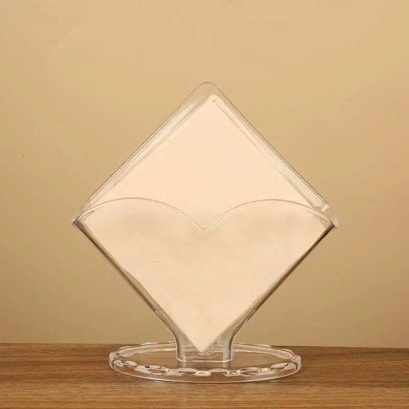 Acrylic Tissue Holder Modern Upright Clear Box Restaurant Hotel Caf Zpaxo