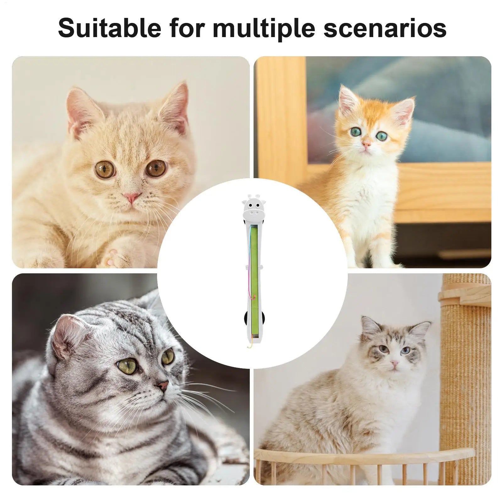 Fully automatic giraffe cat teasing machine, automatically tightens and throws ropes, allowing cats to relax and relieve boredom Zpaxo