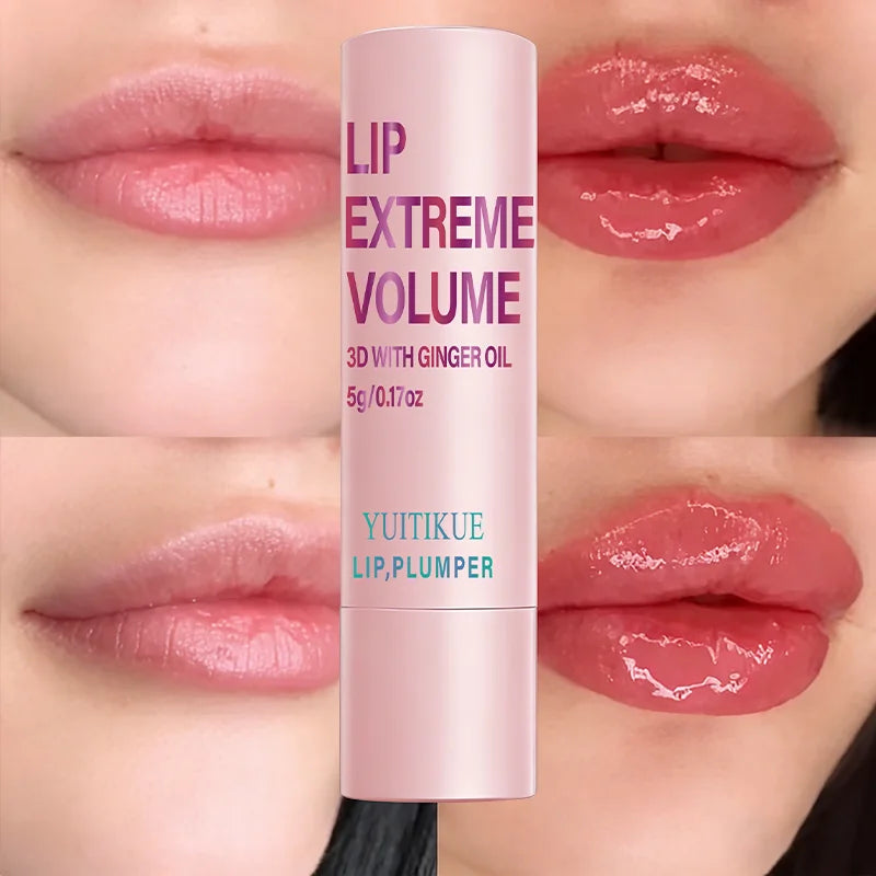 YUITIKUE Lip Plumper Stick – Hydrating, Non-Sticky Lip Balm Lip Plumper Balm Zpaxo