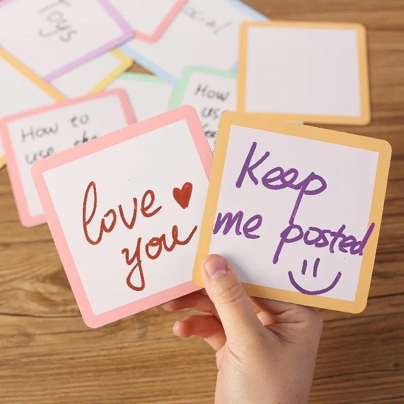 Reusable Magnetic Whiteboard Notes Marker Dry Erase Sticky Labels
