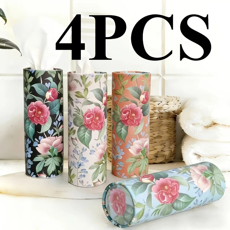 4Rolls Cylindrical Tissue Tube Containing Tissues Car Tubes Suitable