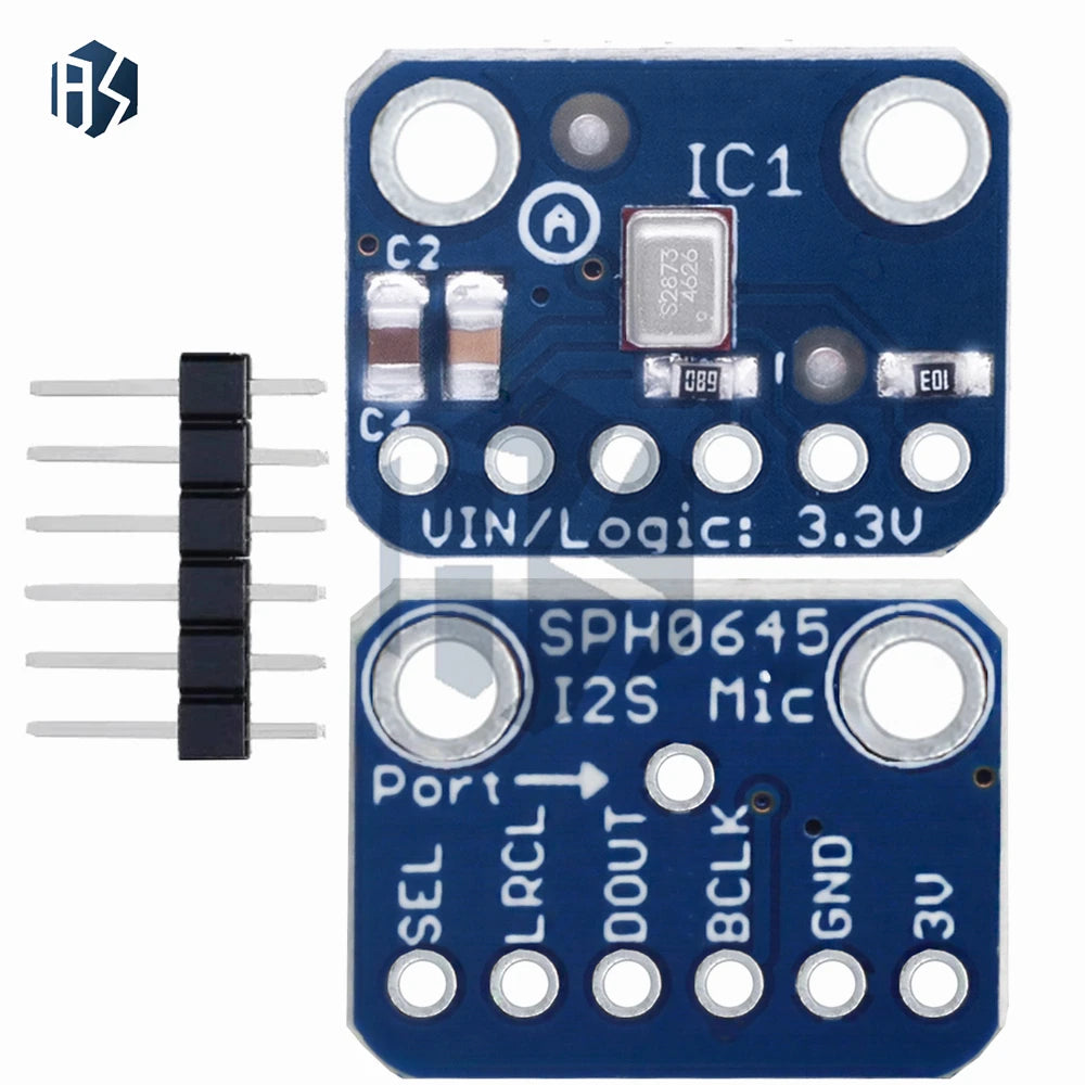 1- SPH0645 I2S MEMS Microphone Breakout Sensor Board Module Zpaxo